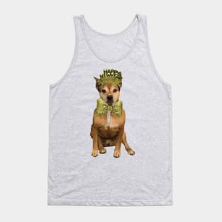 Happy New Year Pitbull - Black and Gold Tank Top